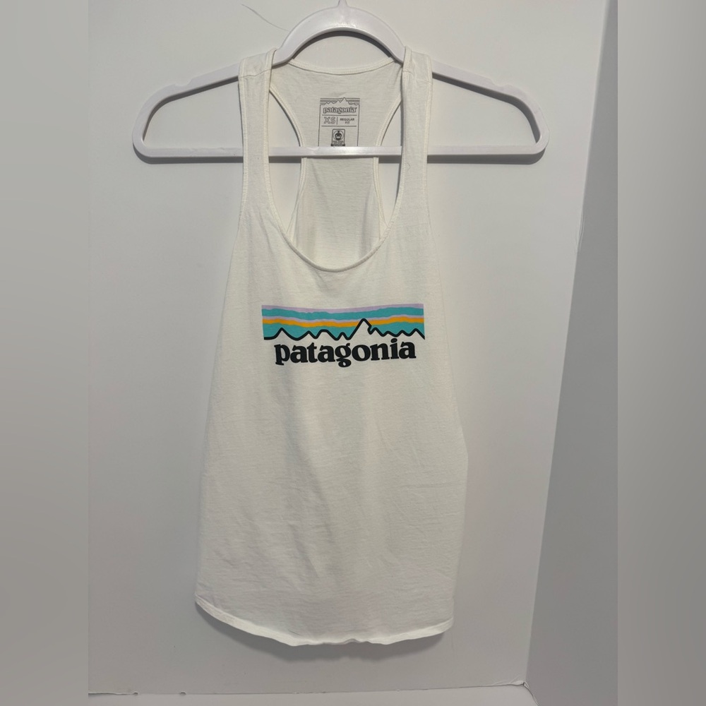 Patagonia White Sleeveless Razor Back Tank Top Women’s Size XS